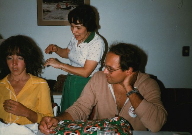 1983 Christmas: Christmas dinner in our apartment
