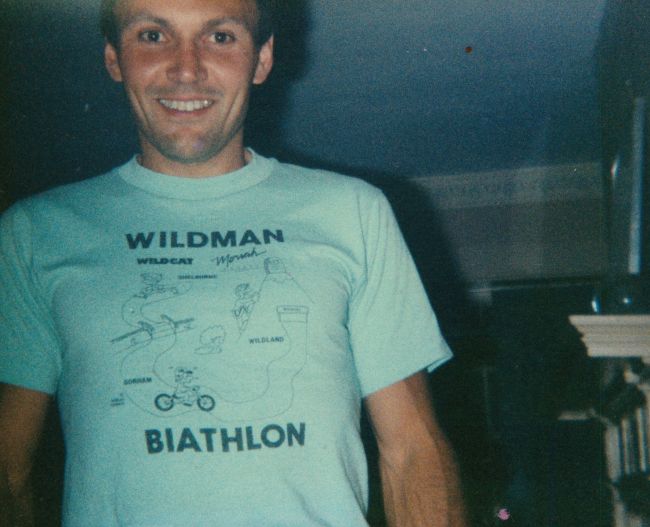 Paul shortly after completing the first-ever Wildman Biathlon
