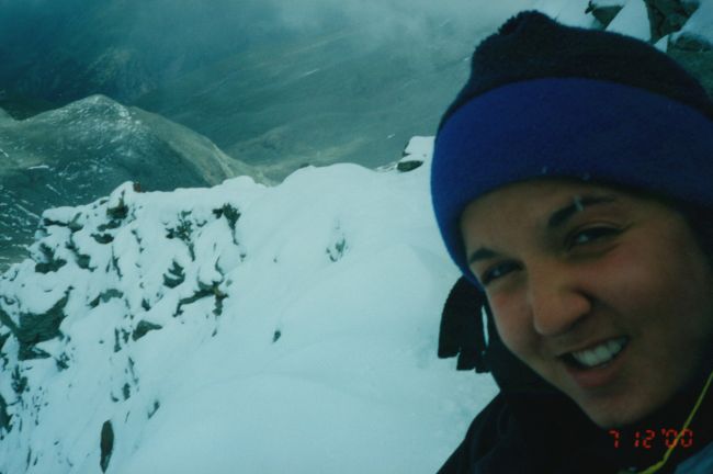 Jenny en route to Hornli Hutte
