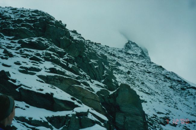 Jenny en route to Hornli Hutte
