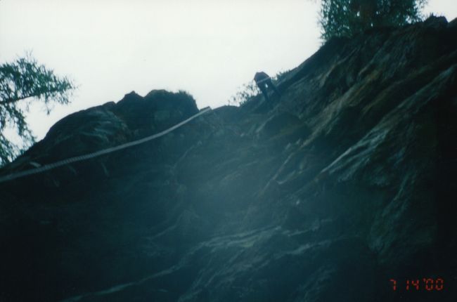 our family canyoneering near Zermatt
