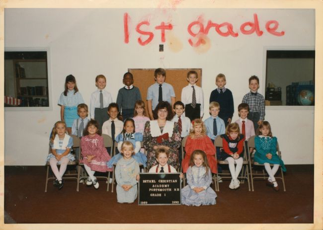 Jenny's first grade picture at Portsmouth Christian Academy (see ME to see Jenny)
