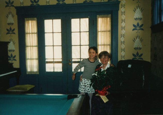 Jenny and Phyllis in our music room
