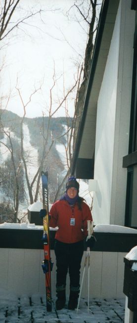 Helen on condo deck
