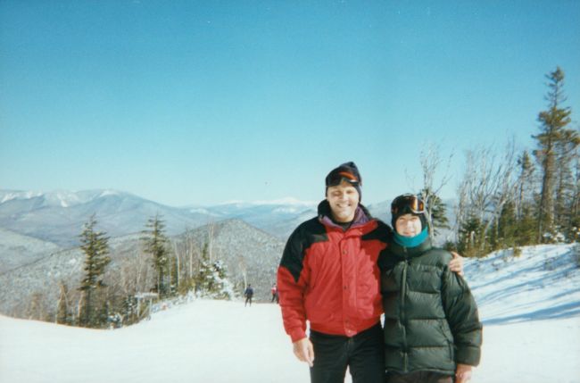 Papa and his son, the best skier of all of us
