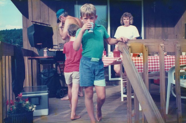 1989 Day trip to Newfound Lake (Greg, Jack, Jim, ??)
