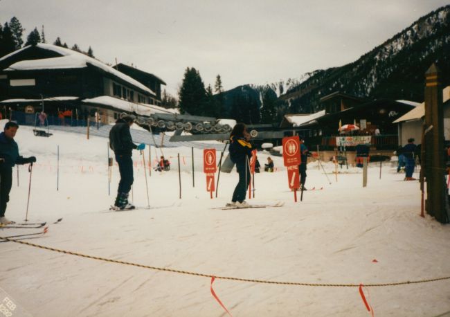 Helen in the lift line
