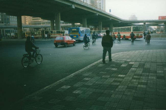 Shanghai before cars overtook bicycles
