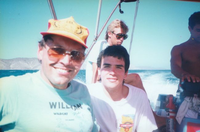 Paul and Jose on dive boat

