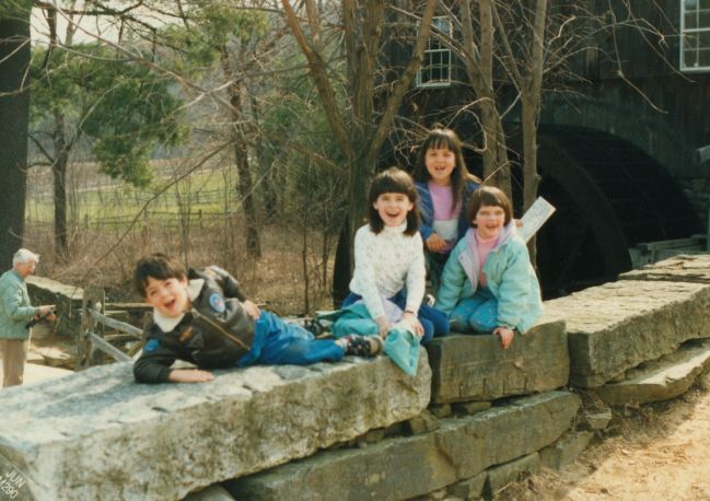 Peter and Jenny with Prime Computer colleague Paul Davis' children
