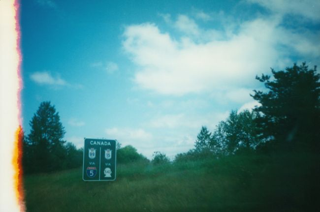 Entering British Columbia, Canada

