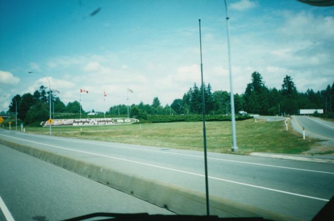 Entering British Columbia, Canada

