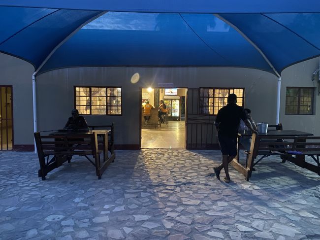 2/3/23 A bar in Oshikango, Namibia, on the Angolan border.  We had just driven 8 hours north from Windhoek.
