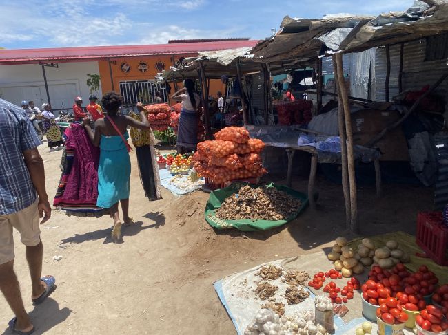 2/4/23 walking through market in Ondjiva, Angola.  
