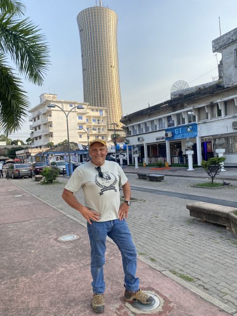 2/13/23 Paul During our walking tour of Brazzaville.
