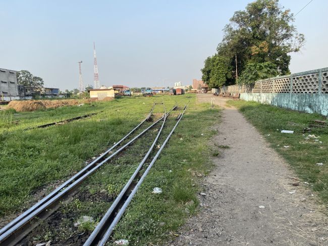 2/13/23 During our walking tour of Brazzaville, a visit to the abandoned central train station
