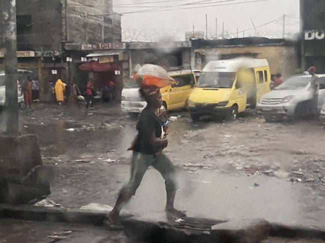 2/14/23 views during our drive from Kinshasa airport into the downtown.  It had just rained heavily.
