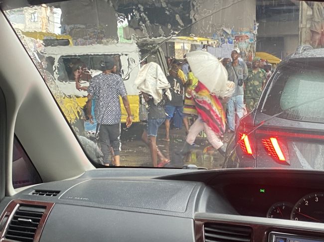 2/14/23 views during our drive from Kinshasa airport into the downtown.  It had just rained heavily.
