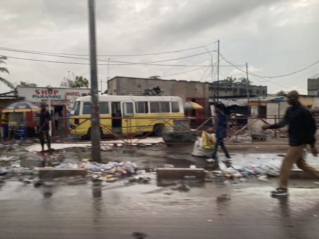 2/14/23 views during our drive from Kinshasa airport into the downtown.  It had just rained heavily.
