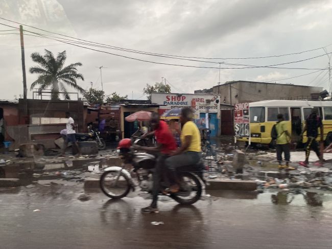 2/14/23 views during our drive from Kinshasa airport into the downtown.  It had just rained heavily.
