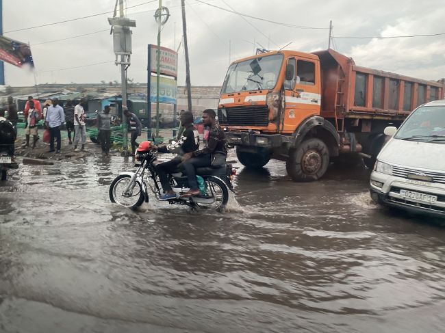 2/14/23 views during our drive from Kinshasa airport into the downtown.  It had just rained heavily.
