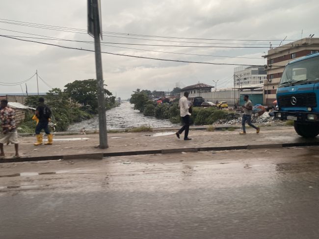 2/14/23 views during our drive from Kinshasa airport into the downtown.  It had just rained heavily.
