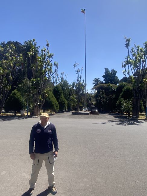 12/19/23 Paul at Addis Ababa University during city tour of Addis Ababa
