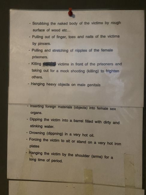 12/19/23 Red Terror Museum during city tour of Addis Ababa
