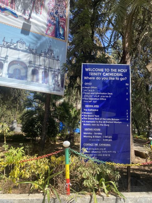 12/19/23 city tour of Addis Ababa: Holy Trinity Cathedral
