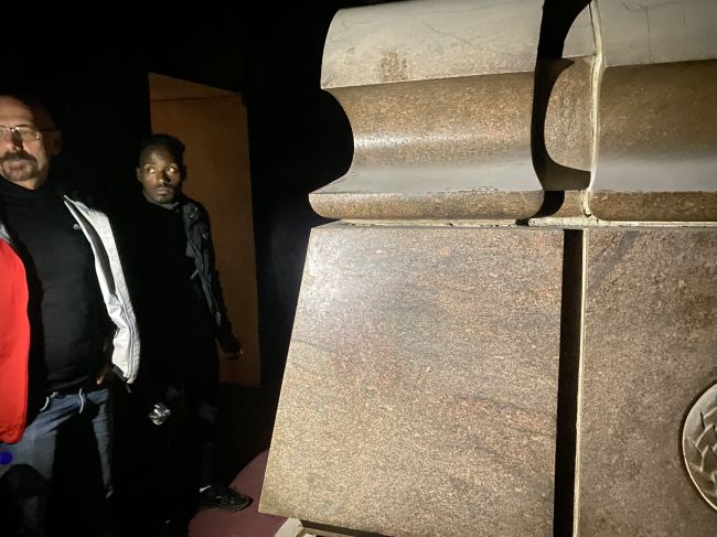 12/19/23 sarcophagi of Halle Selassie and his wife
