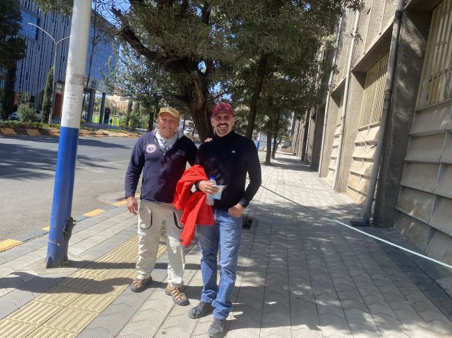 12/19/23 Paul and Ray during city tour of Addis Ababa
