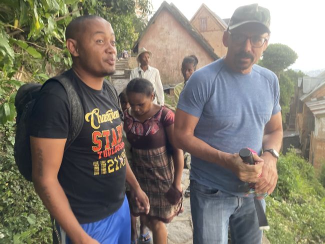 12/9/23 Ray and guide on King's Palace Hill in Antananarivo, Madagascar
