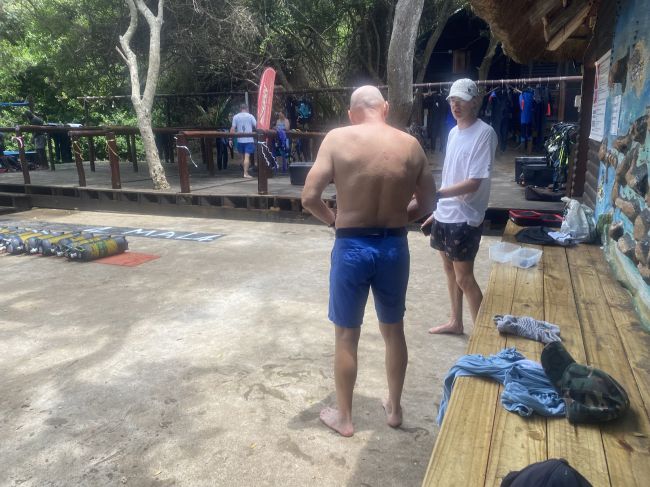 12/15/23 Ray at dive shop in Mozambique
