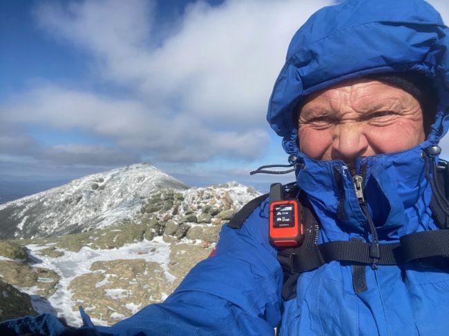 Frozen Tarman on the summit of Lincoln
