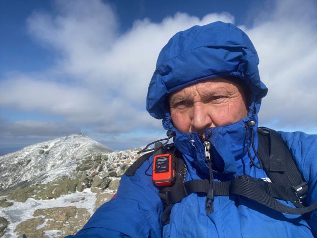 Frozen Tarman on the summit of Lincoln
