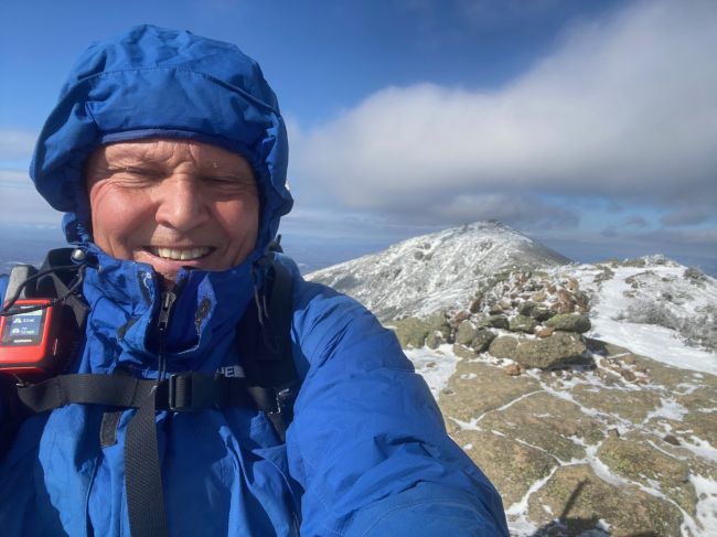 Frozen Tarman on the summit of Lincoln
