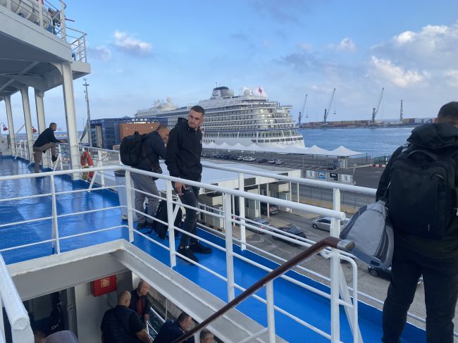 overnight ferry from Durres, Albania to Bari, Italy
