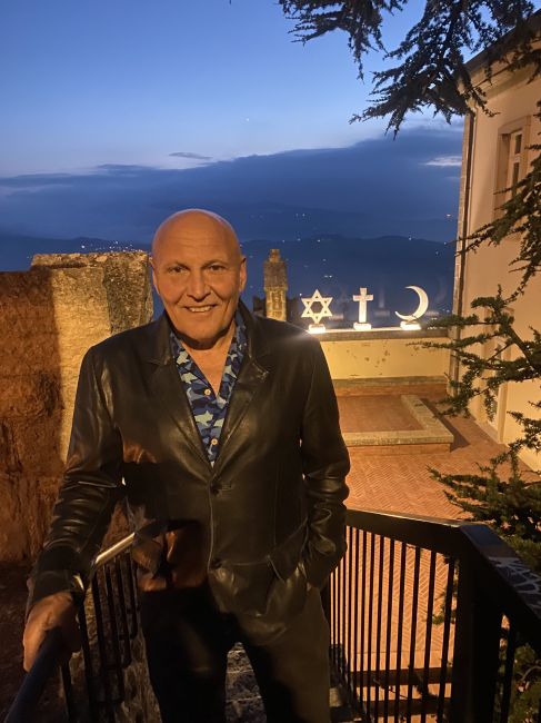 Paul on an evening stroll around San Marino city
