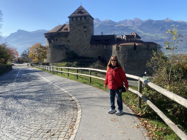 view of private castle in  Liechtenstein.  Still private home of their royal family.  Keep out!
