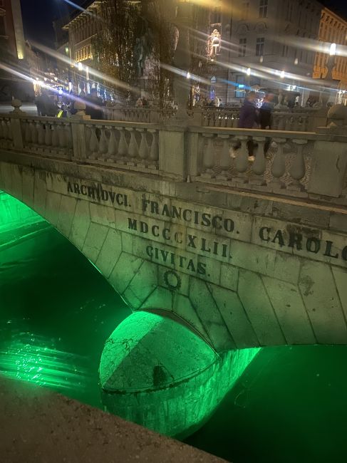 evening stroll through Ljubljana, Slovenia
