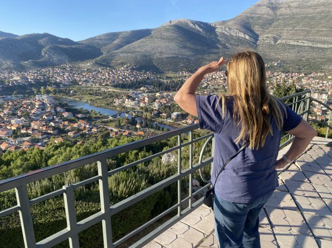 view from orthodox church in Trebinje, Bosnia and Herzegovina
