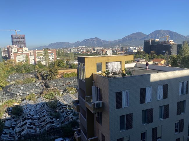 Tirana from our hotel room
