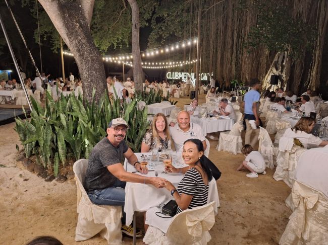 Dinner together at Club Med Mauritius
