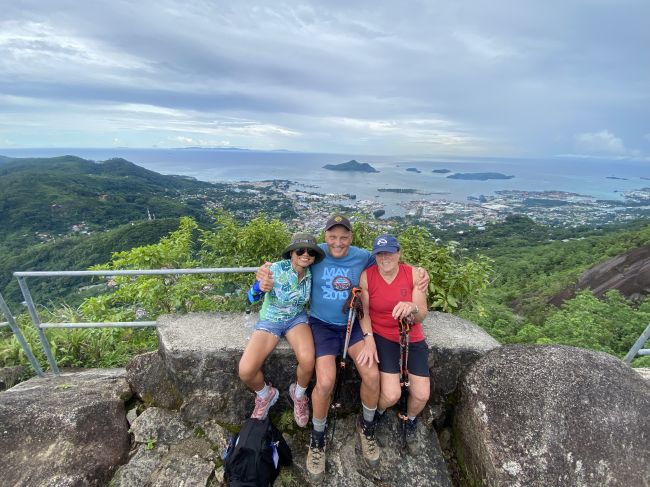 Kig, Paul and Helen at end of hike
