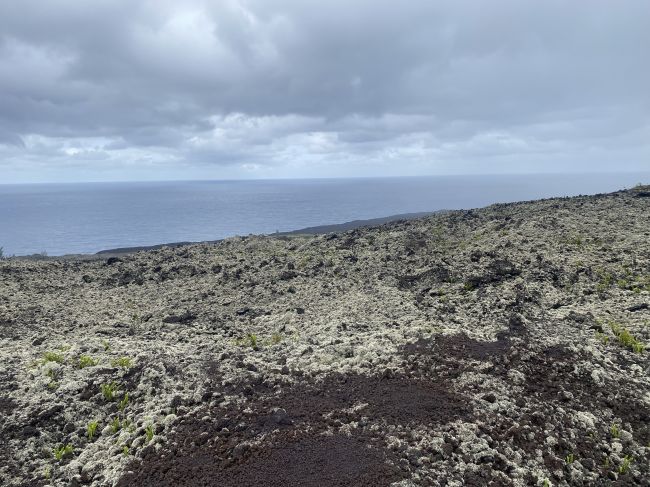 immense old lava flow on south part of Reunion Island
