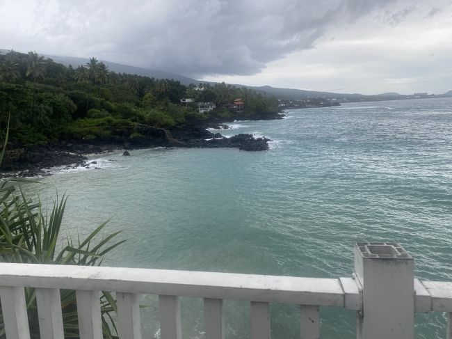 Ocean view from our hotel in Comoros, about 15 miles south of capital city of Moroni
