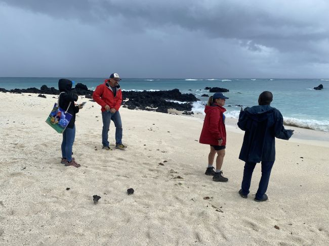 walking on beach in Comoros during day tour
