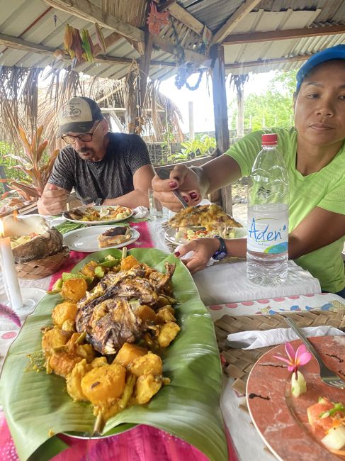 Our lunch during our day tour of Comoros
