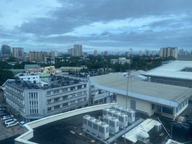 View from our hotel room in Dar Es Salaam
