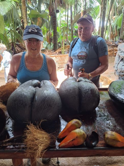 Nature park, Mahe, Seychelles.  These may be the biggest 'nuts' in the world, but they look like vaginas.
